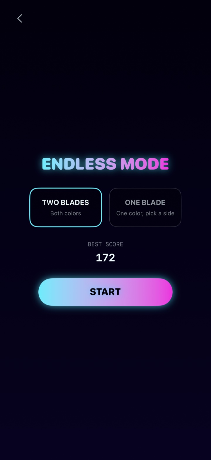Cosmic Slice menu screenshot